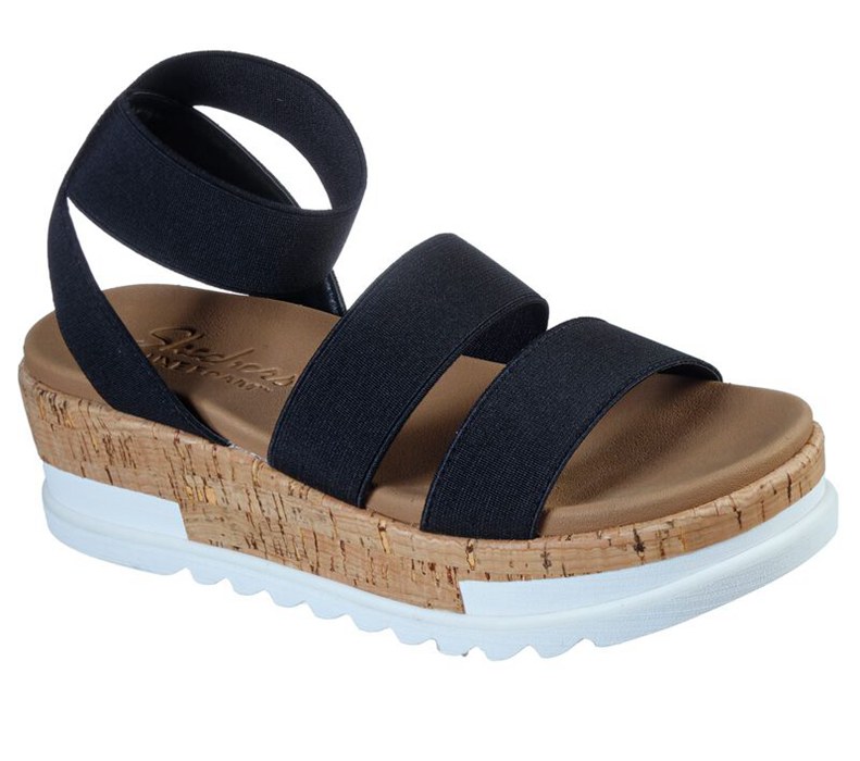 Skechers Honey Rise - Smooth Talk - Womens Sandals Black [AU-CL5004]